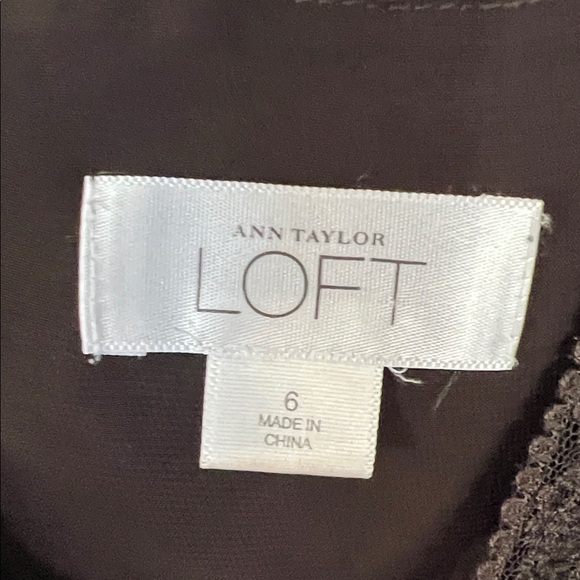 LOFT Brown Lace Trim Camisole - Picture 3 of 6